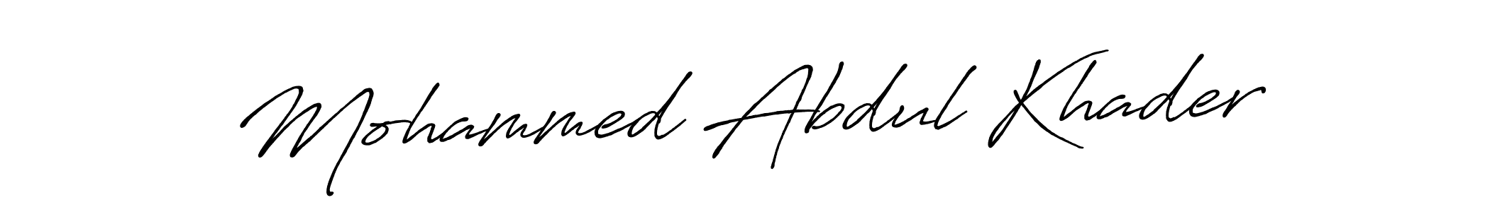 Use a signature maker to create a handwritten signature online. With this signature software, you can design (Antro_Vectra_Bolder) your own signature for name Mohammed Abdul Khader. Mohammed Abdul Khader signature style 7 images and pictures png