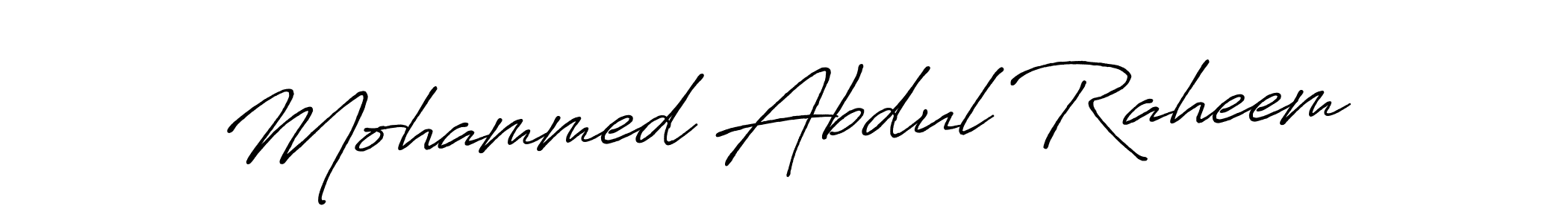 Mohammed Abdul Raheem stylish signature style. Best Handwritten Sign (Antro_Vectra_Bolder) for my name. Handwritten Signature Collection Ideas for my name Mohammed Abdul Raheem. Mohammed Abdul Raheem signature style 7 images and pictures png