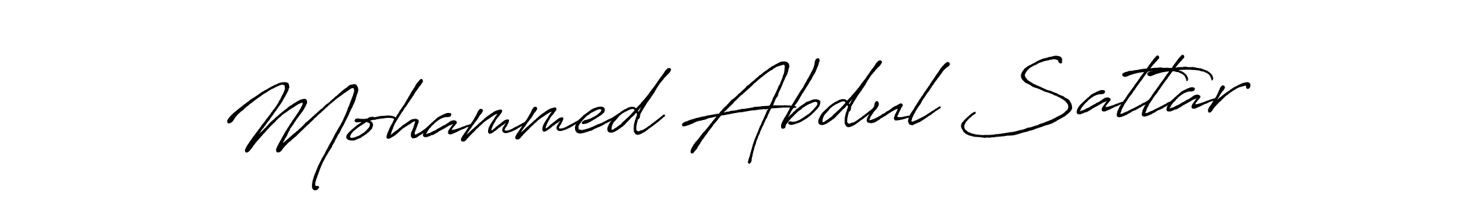 How to make Mohammed Abdul Sattar name signature. Use Antro_Vectra_Bolder style for creating short signs online. This is the latest handwritten sign. Mohammed Abdul Sattar signature style 7 images and pictures png