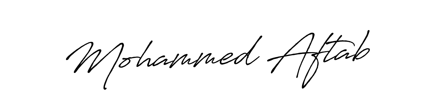 Also You can easily find your signature by using the search form. We will create Mohammed Aftab name handwritten signature images for you free of cost using Antro_Vectra_Bolder sign style. Mohammed Aftab signature style 7 images and pictures png