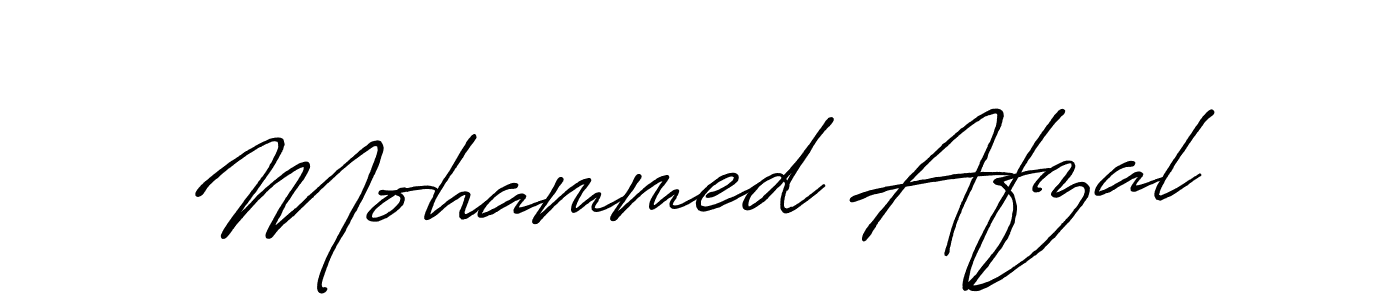 Design your own signature with our free online signature maker. With this signature software, you can create a handwritten (Antro_Vectra_Bolder) signature for name Mohammed Afzal. Mohammed Afzal signature style 7 images and pictures png