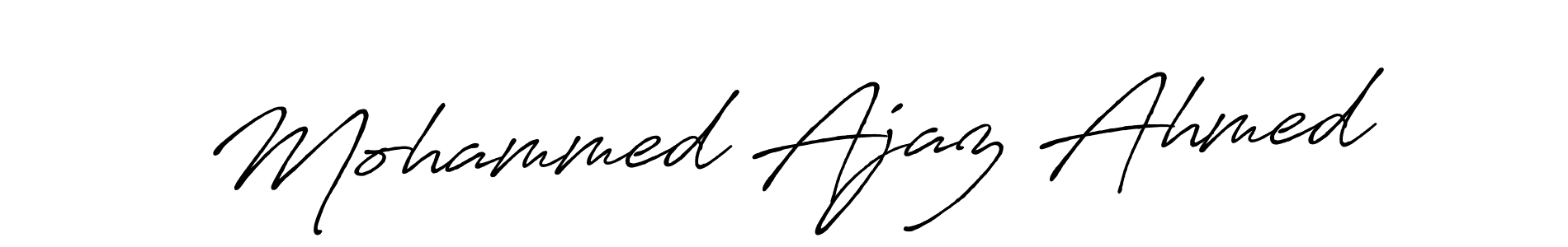 Antro_Vectra_Bolder is a professional signature style that is perfect for those who want to add a touch of class to their signature. It is also a great choice for those who want to make their signature more unique. Get Mohammed Ajaz Ahmed name to fancy signature for free. Mohammed Ajaz Ahmed signature style 7 images and pictures png