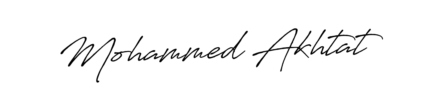 Use a signature maker to create a handwritten signature online. With this signature software, you can design (Antro_Vectra_Bolder) your own signature for name Mohammed Akhtat. Mohammed Akhtat signature style 7 images and pictures png