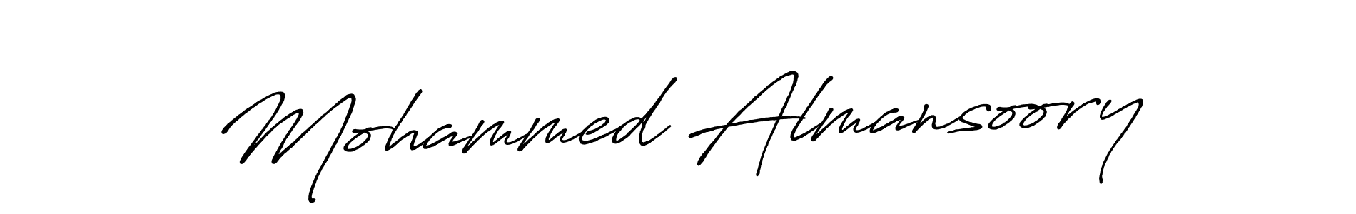 How to make Mohammed Almansoory signature? Antro_Vectra_Bolder is a professional autograph style. Create handwritten signature for Mohammed Almansoory name. Mohammed Almansoory signature style 7 images and pictures png