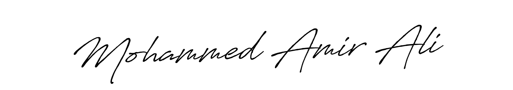 How to make Mohammed Amir Ali signature? Antro_Vectra_Bolder is a professional autograph style. Create handwritten signature for Mohammed Amir Ali name. Mohammed Amir Ali signature style 7 images and pictures png