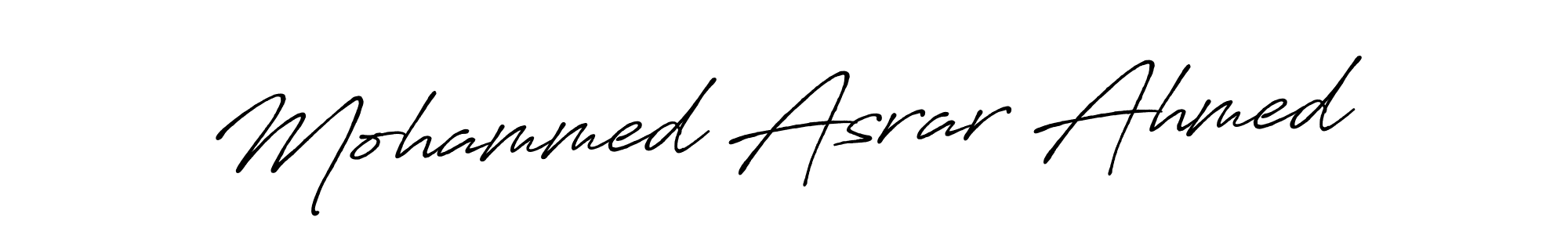 You should practise on your own different ways (Antro_Vectra_Bolder) to write your name (Mohammed Asrar Ahmed) in signature. don't let someone else do it for you. Mohammed Asrar Ahmed signature style 7 images and pictures png