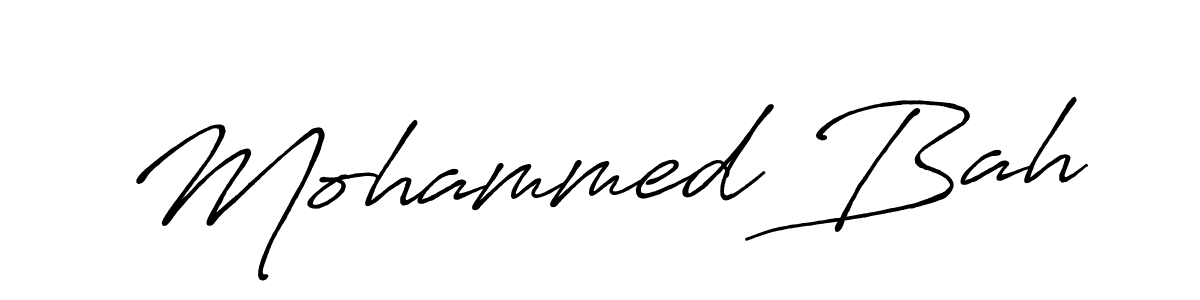 Also You can easily find your signature by using the search form. We will create Mohammed Bah name handwritten signature images for you free of cost using Antro_Vectra_Bolder sign style. Mohammed Bah signature style 7 images and pictures png