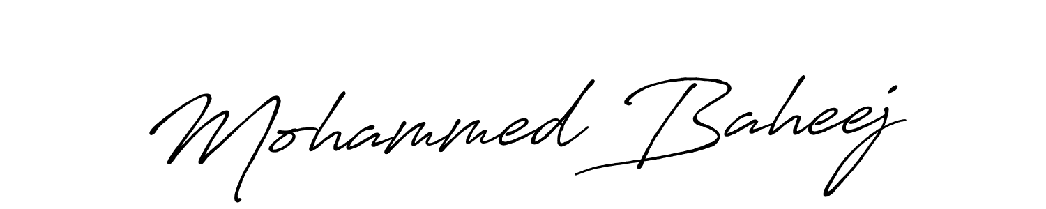 You should practise on your own different ways (Antro_Vectra_Bolder) to write your name (Mohammed Baheej) in signature. don't let someone else do it for you. Mohammed Baheej signature style 7 images and pictures png