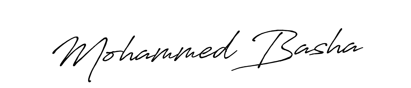 Mohammed Basha stylish signature style. Best Handwritten Sign (Antro_Vectra_Bolder) for my name. Handwritten Signature Collection Ideas for my name Mohammed Basha. Mohammed Basha signature style 7 images and pictures png