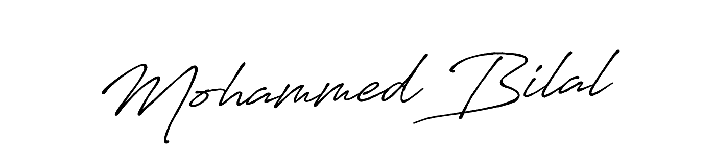 Mohammed Bilal stylish signature style. Best Handwritten Sign (Antro_Vectra_Bolder) for my name. Handwritten Signature Collection Ideas for my name Mohammed Bilal. Mohammed Bilal signature style 7 images and pictures png