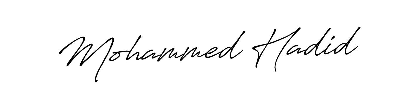 Design your own signature with our free online signature maker. With this signature software, you can create a handwritten (Antro_Vectra_Bolder) signature for name Mohammed Hadid. Mohammed Hadid signature style 7 images and pictures png