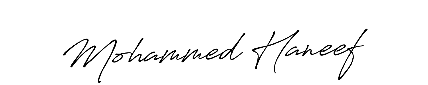 Use a signature maker to create a handwritten signature online. With this signature software, you can design (Antro_Vectra_Bolder) your own signature for name Mohammed Haneef. Mohammed Haneef signature style 7 images and pictures png