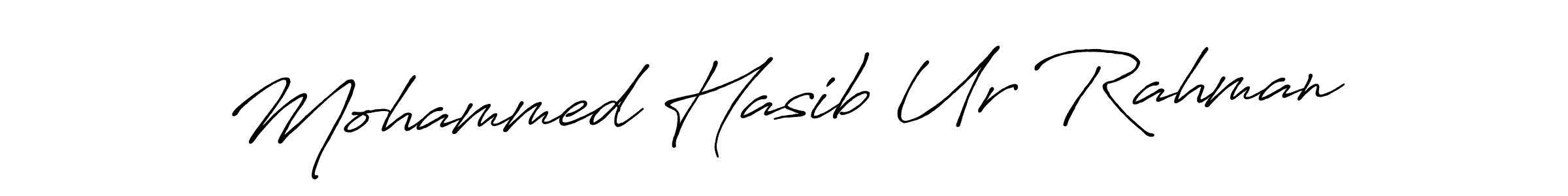 Use a signature maker to create a handwritten signature online. With this signature software, you can design (Antro_Vectra_Bolder) your own signature for name Mohammed Hasib Ur Rahman. Mohammed Hasib Ur Rahman signature style 7 images and pictures png