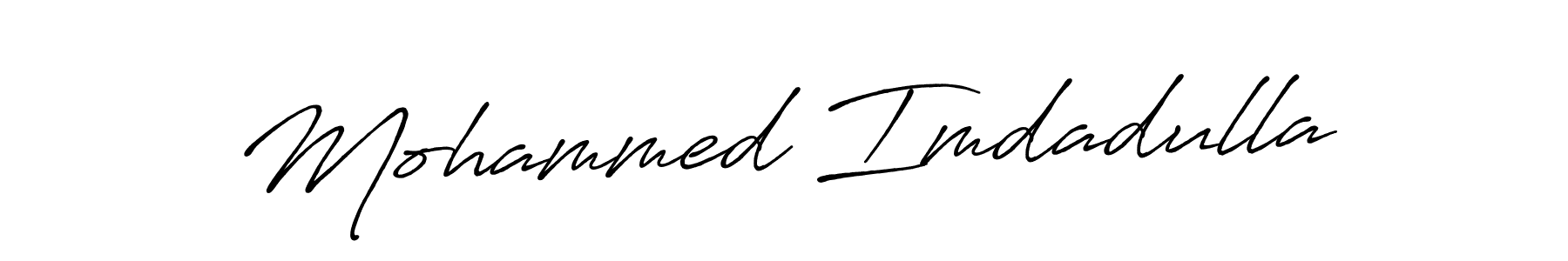 Make a short Mohammed Imdadulla signature style. Manage your documents anywhere anytime using Antro_Vectra_Bolder. Create and add eSignatures, submit forms, share and send files easily. Mohammed Imdadulla signature style 7 images and pictures png