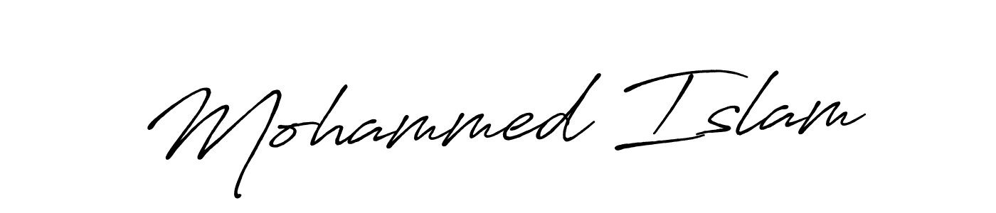 Make a beautiful signature design for name Mohammed Islam. Use this online signature maker to create a handwritten signature for free. Mohammed Islam signature style 7 images and pictures png