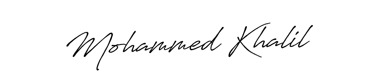 if you are searching for the best signature style for your name Mohammed Khalil. so please give up your signature search. here we have designed multiple signature styles  using Antro_Vectra_Bolder. Mohammed Khalil signature style 7 images and pictures png