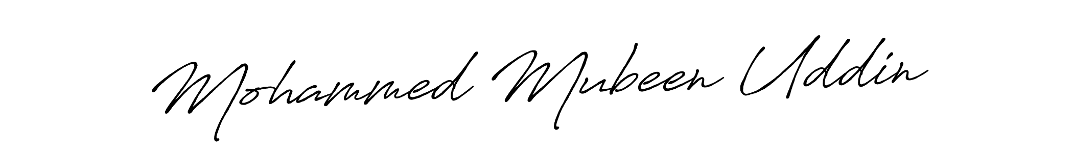 How to make Mohammed Mubeen Uddin signature? Antro_Vectra_Bolder is a professional autograph style. Create handwritten signature for Mohammed Mubeen Uddin name. Mohammed Mubeen Uddin signature style 7 images and pictures png