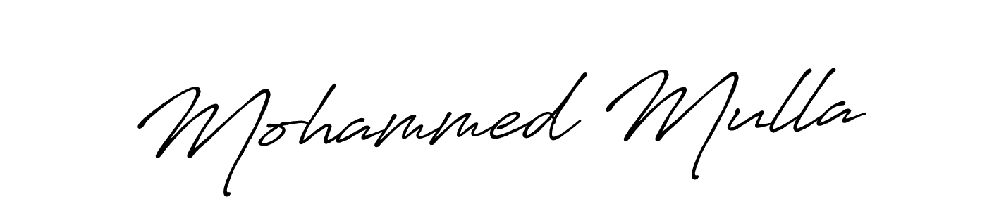 Also You can easily find your signature by using the search form. We will create Mohammed Mulla name handwritten signature images for you free of cost using Antro_Vectra_Bolder sign style. Mohammed Mulla signature style 7 images and pictures png
