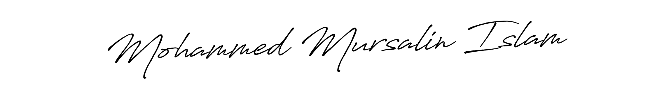 Use a signature maker to create a handwritten signature online. With this signature software, you can design (Antro_Vectra_Bolder) your own signature for name Mohammed Mursalin Islam. Mohammed Mursalin Islam signature style 7 images and pictures png