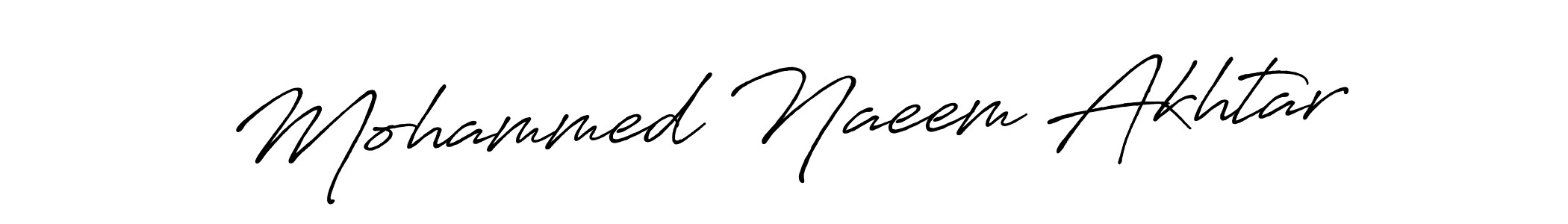 Design your own signature with our free online signature maker. With this signature software, you can create a handwritten (Antro_Vectra_Bolder) signature for name Mohammed Naeem Akhtar. Mohammed Naeem Akhtar signature style 7 images and pictures png