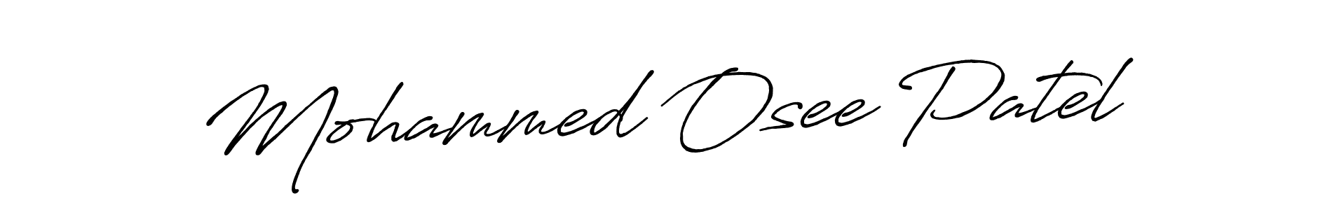 Use a signature maker to create a handwritten signature online. With this signature software, you can design (Antro_Vectra_Bolder) your own signature for name Mohammed Osee Patel. Mohammed Osee Patel signature style 7 images and pictures png