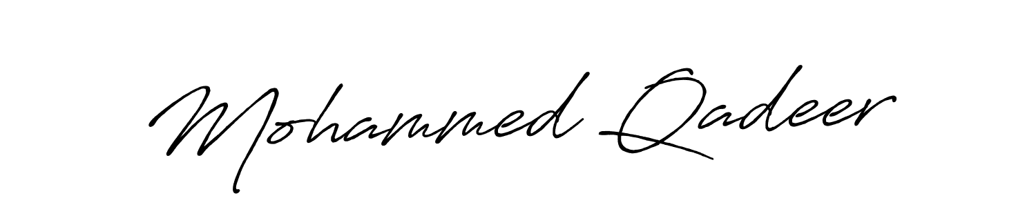 How to make Mohammed Qadeer signature? Antro_Vectra_Bolder is a professional autograph style. Create handwritten signature for Mohammed Qadeer name. Mohammed Qadeer signature style 7 images and pictures png