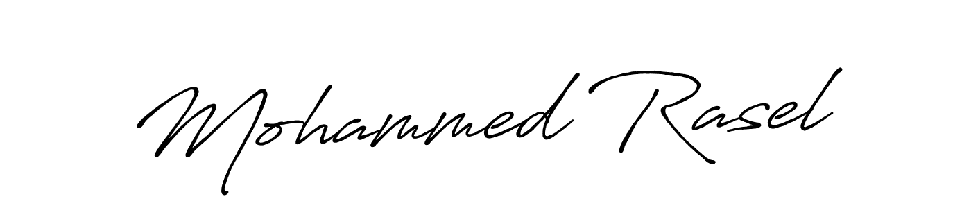 Mohammed Rasel stylish signature style. Best Handwritten Sign (Antro_Vectra_Bolder) for my name. Handwritten Signature Collection Ideas for my name Mohammed Rasel. Mohammed Rasel signature style 7 images and pictures png