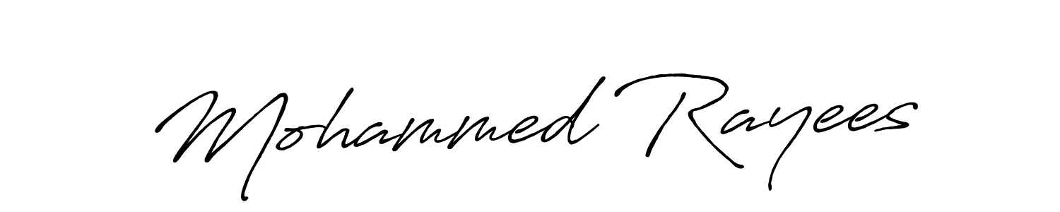 The best way (Antro_Vectra_Bolder) to make a short signature is to pick only two or three words in your name. The name Mohammed Rayees include a total of six letters. For converting this name. Mohammed Rayees signature style 7 images and pictures png