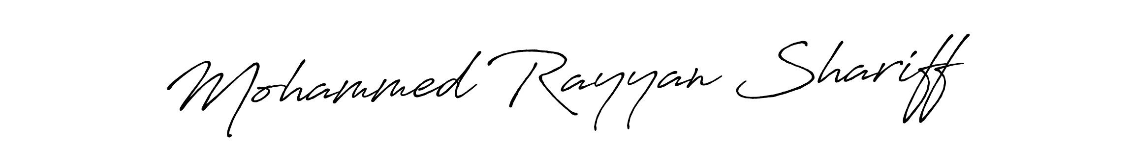 Also You can easily find your signature by using the search form. We will create Mohammed Rayyan Shariff name handwritten signature images for you free of cost using Antro_Vectra_Bolder sign style. Mohammed Rayyan Shariff signature style 7 images and pictures png