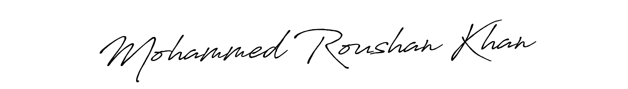 Use a signature maker to create a handwritten signature online. With this signature software, you can design (Antro_Vectra_Bolder) your own signature for name Mohammed Roushan Khan. Mohammed Roushan Khan signature style 7 images and pictures png