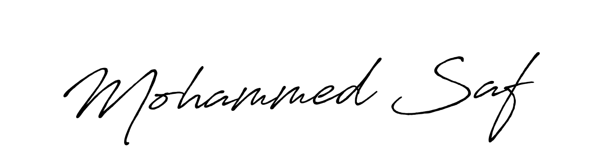 Mohammed Saf stylish signature style. Best Handwritten Sign (Antro_Vectra_Bolder) for my name. Handwritten Signature Collection Ideas for my name Mohammed Saf. Mohammed Saf signature style 7 images and pictures png