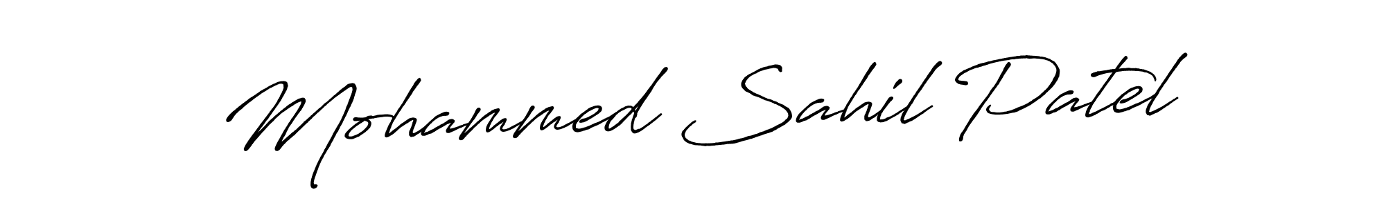 How to make Mohammed Sahil Patel signature? Antro_Vectra_Bolder is a professional autograph style. Create handwritten signature for Mohammed Sahil Patel name. Mohammed Sahil Patel signature style 7 images and pictures png
