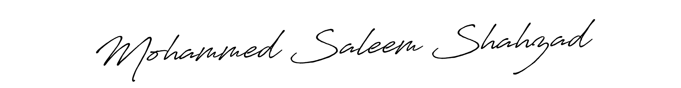 Mohammed Saleem Shahzad stylish signature style. Best Handwritten Sign (Antro_Vectra_Bolder) for my name. Handwritten Signature Collection Ideas for my name Mohammed Saleem Shahzad. Mohammed Saleem Shahzad signature style 7 images and pictures png