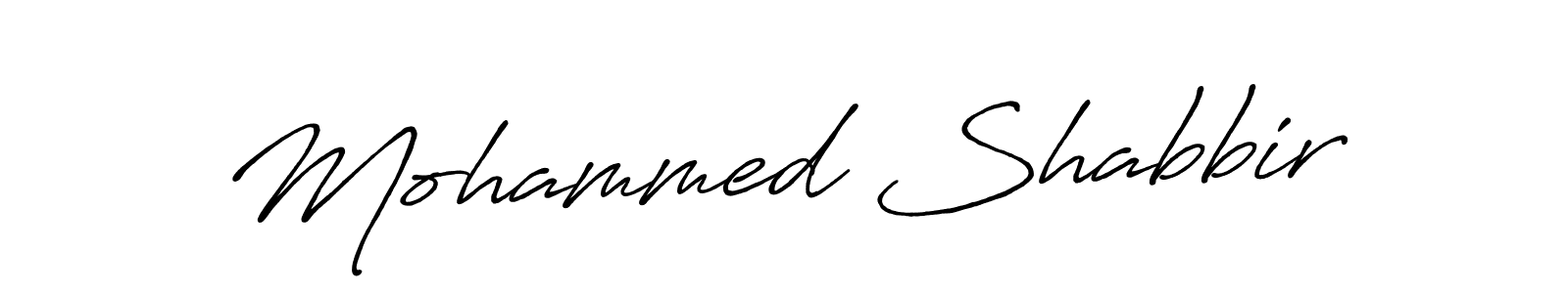 Design your own signature with our free online signature maker. With this signature software, you can create a handwritten (Antro_Vectra_Bolder) signature for name Mohammed Shabbir. Mohammed Shabbir signature style 7 images and pictures png