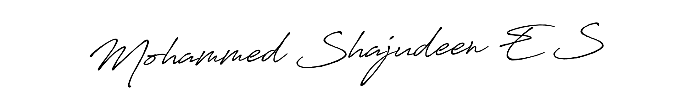if you are searching for the best signature style for your name Mohammed Shajudeen E S. so please give up your signature search. here we have designed multiple signature styles  using Antro_Vectra_Bolder. Mohammed Shajudeen E S signature style 7 images and pictures png