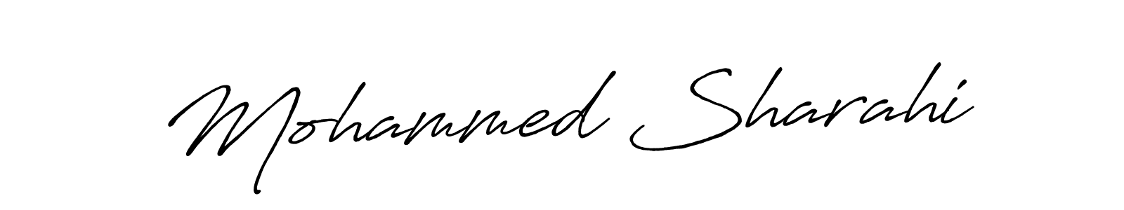 Mohammed Sharahi stylish signature style. Best Handwritten Sign (Antro_Vectra_Bolder) for my name. Handwritten Signature Collection Ideas for my name Mohammed Sharahi. Mohammed Sharahi signature style 7 images and pictures png