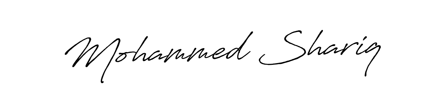 Make a beautiful signature design for name Mohammed Shariq. With this signature (Antro_Vectra_Bolder) style, you can create a handwritten signature for free. Mohammed Shariq signature style 7 images and pictures png