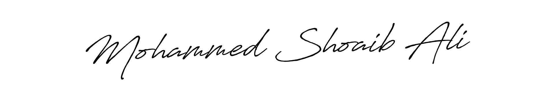Antro_Vectra_Bolder is a professional signature style that is perfect for those who want to add a touch of class to their signature. It is also a great choice for those who want to make their signature more unique. Get Mohammed Shoaib Ali name to fancy signature for free. Mohammed Shoaib Ali signature style 7 images and pictures png