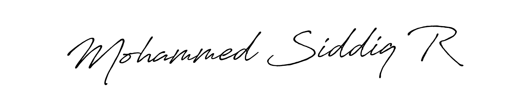 It looks lik you need a new signature style for name Mohammed Siddiq R. Design unique handwritten (Antro_Vectra_Bolder) signature with our free signature maker in just a few clicks. Mohammed Siddiq R signature style 7 images and pictures png