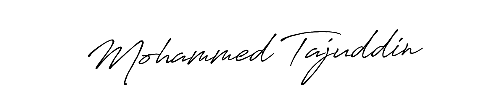 Create a beautiful signature design for name Mohammed Tajuddin. With this signature (Antro_Vectra_Bolder) fonts, you can make a handwritten signature for free. Mohammed Tajuddin signature style 7 images and pictures png