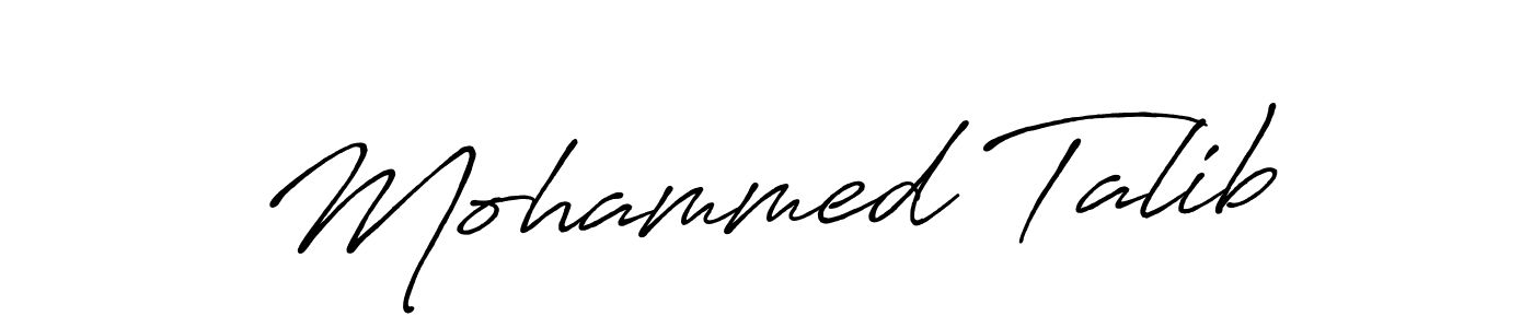 Also You can easily find your signature by using the search form. We will create Mohammed Talib name handwritten signature images for you free of cost using Antro_Vectra_Bolder sign style. Mohammed Talib signature style 7 images and pictures png