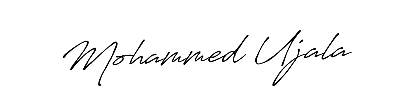 Make a beautiful signature design for name Mohammed Ujala. With this signature (Antro_Vectra_Bolder) style, you can create a handwritten signature for free. Mohammed Ujala signature style 7 images and pictures png