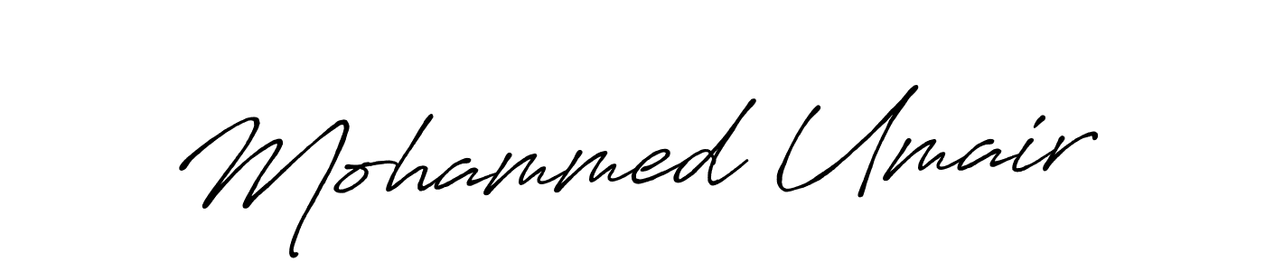 Also we have Mohammed Umair name is the best signature style. Create professional handwritten signature collection using Antro_Vectra_Bolder autograph style. Mohammed Umair signature style 7 images and pictures png