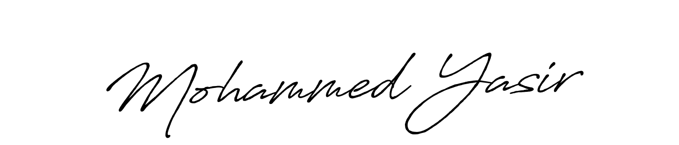 It looks lik you need a new signature style for name Mohammed Yasir. Design unique handwritten (Antro_Vectra_Bolder) signature with our free signature maker in just a few clicks. Mohammed Yasir signature style 7 images and pictures png