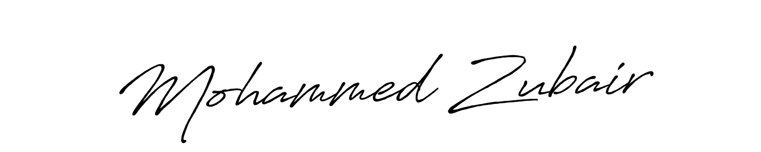 The best way (Antro_Vectra_Bolder) to make a short signature is to pick only two or three words in your name. The name Mohammed Zubair include a total of six letters. For converting this name. Mohammed Zubair signature style 7 images and pictures png