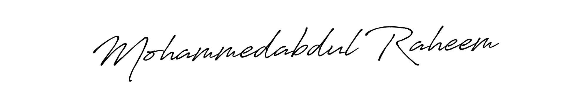 The best way (Antro_Vectra_Bolder) to make a short signature is to pick only two or three words in your name. The name Mohammedabdul Raheem include a total of six letters. For converting this name. Mohammedabdul Raheem signature style 7 images and pictures png