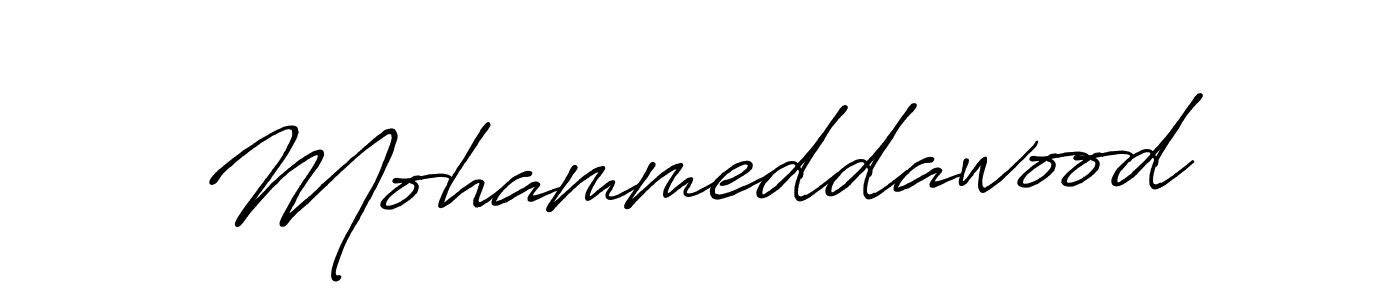 Create a beautiful signature design for name Mohammeddawood. With this signature (Antro_Vectra_Bolder) fonts, you can make a handwritten signature for free. Mohammeddawood signature style 7 images and pictures png