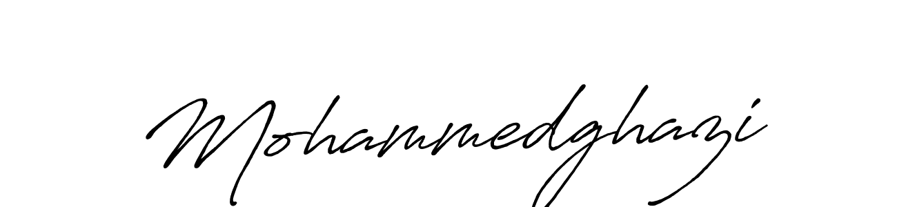 How to make Mohammedghazi name signature. Use Antro_Vectra_Bolder style for creating short signs online. This is the latest handwritten sign. Mohammedghazi signature style 7 images and pictures png