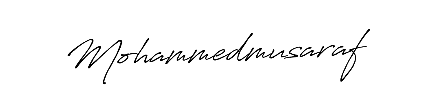 How to make Mohammedmusaraf signature? Antro_Vectra_Bolder is a professional autograph style. Create handwritten signature for Mohammedmusaraf name. Mohammedmusaraf signature style 7 images and pictures png