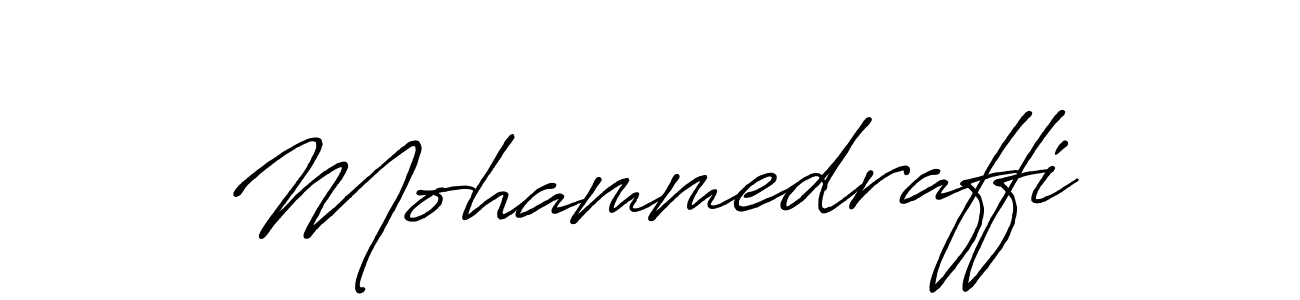 Make a beautiful signature design for name Mohammedraffi. With this signature (Antro_Vectra_Bolder) style, you can create a handwritten signature for free. Mohammedraffi signature style 7 images and pictures png